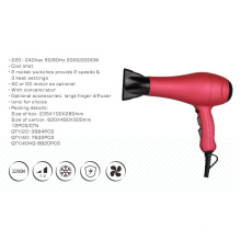 2200W Professional AC DC Dryer with Finger Difusser Option